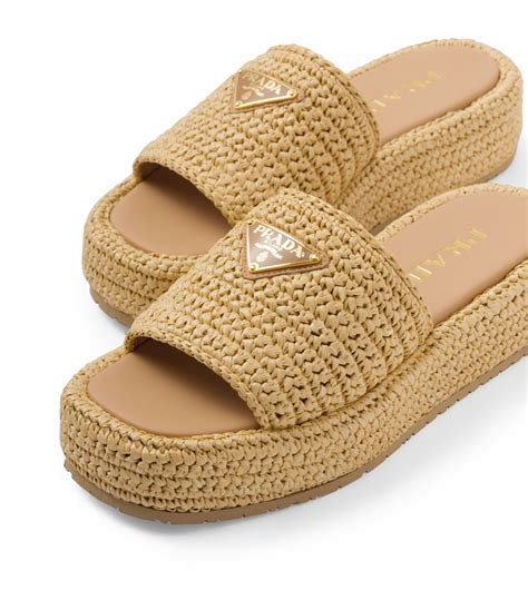 prada slides crochet